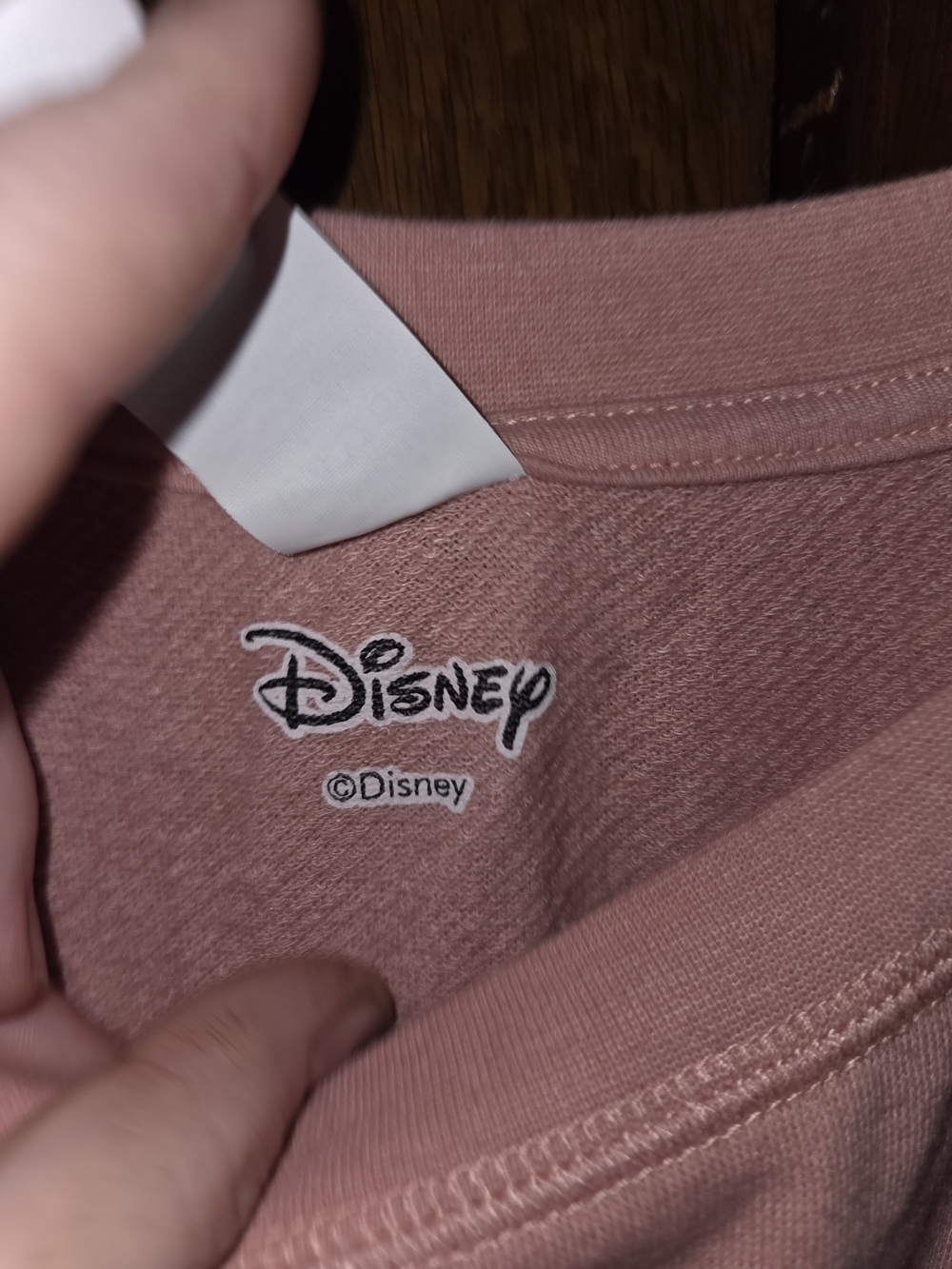 Disney Stitch Dusty Pink Crewneck Sweatshirt with Logo - Picture 2 of 5